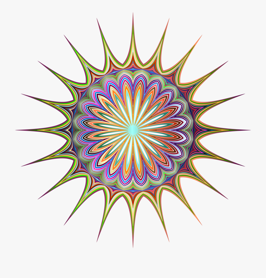 Petal,visual Arts,plant - Flower Of Life With Chakras, Transparent Clipart