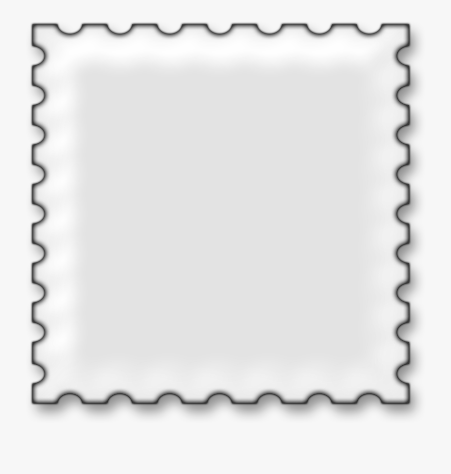 Postage Picture Frame Clip - Postage Stamp Border Png, Transparent Clipart