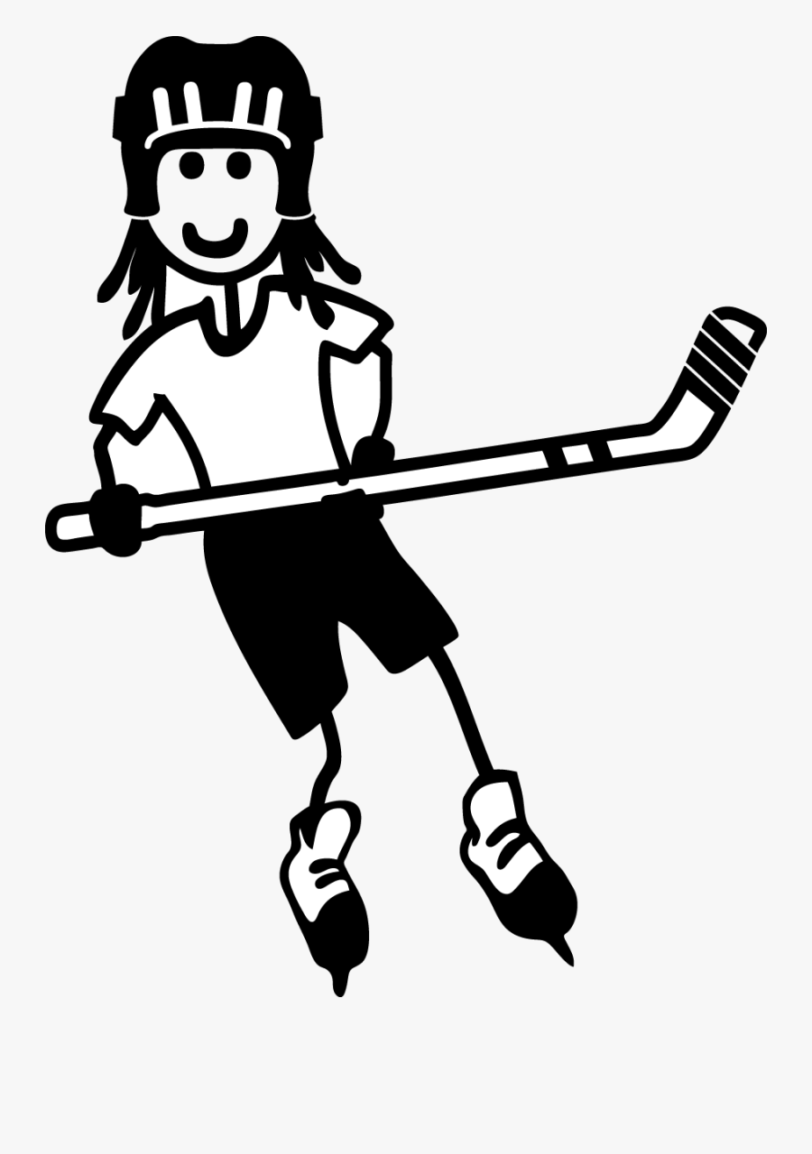 Vector Library Download Stick And Puck At - Stick Figure Ice Hockey, Transparent Clipart
