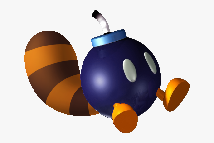 Transparent Videogame Clipart - Tail Bob Omb Mario, Transparent Clipart