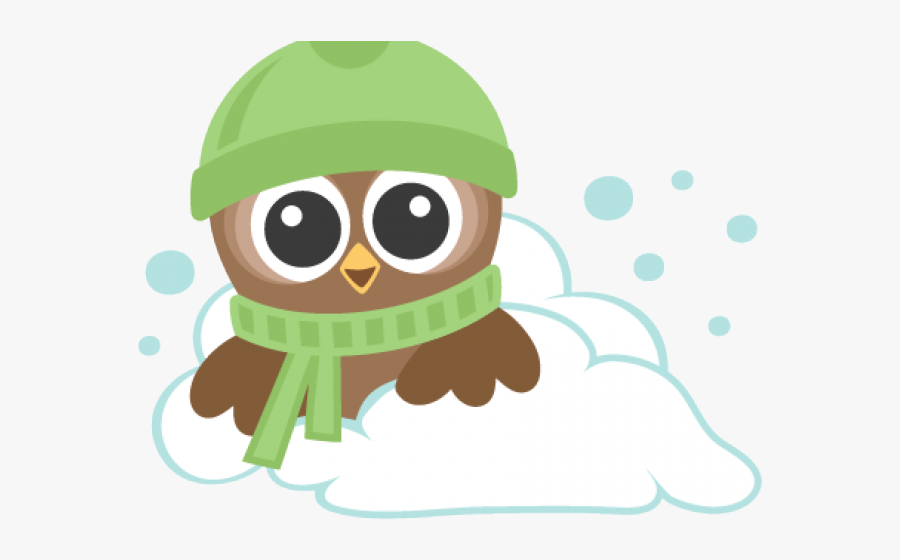 Cute Winter Owl Clipart, Transparent Clipart