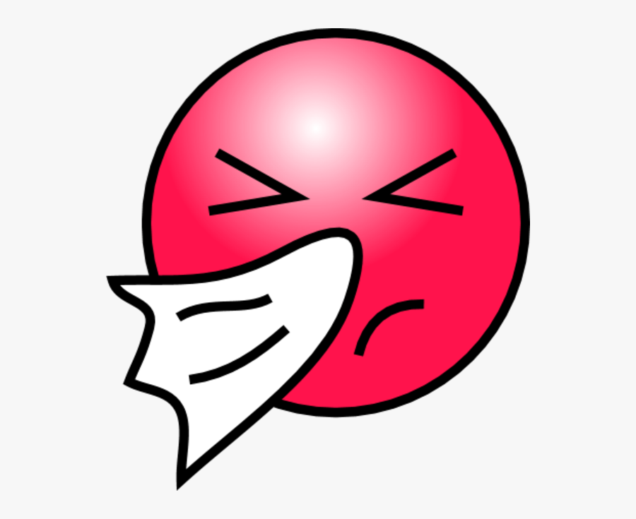 Sneezing Smiley Face Clip Art - Cough Emoji Transparent , Free ...