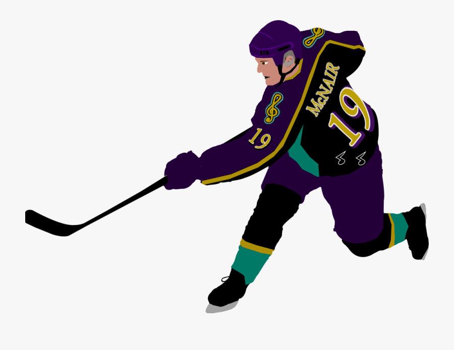 Probably The Most Popular Subject For Hockey Fans To - Ice Hockey Player Vector, Transparent Clipart