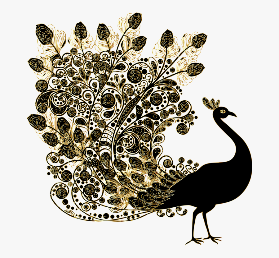Visual Arts,bird,indian Peafowl - Transparent Png Peacock Png, Transparent Clipart