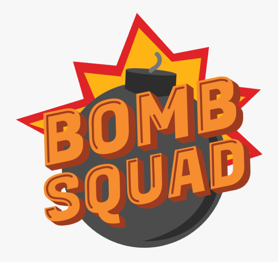 Bomb Squad Logo White - Graphic Design, Transparent Clipart