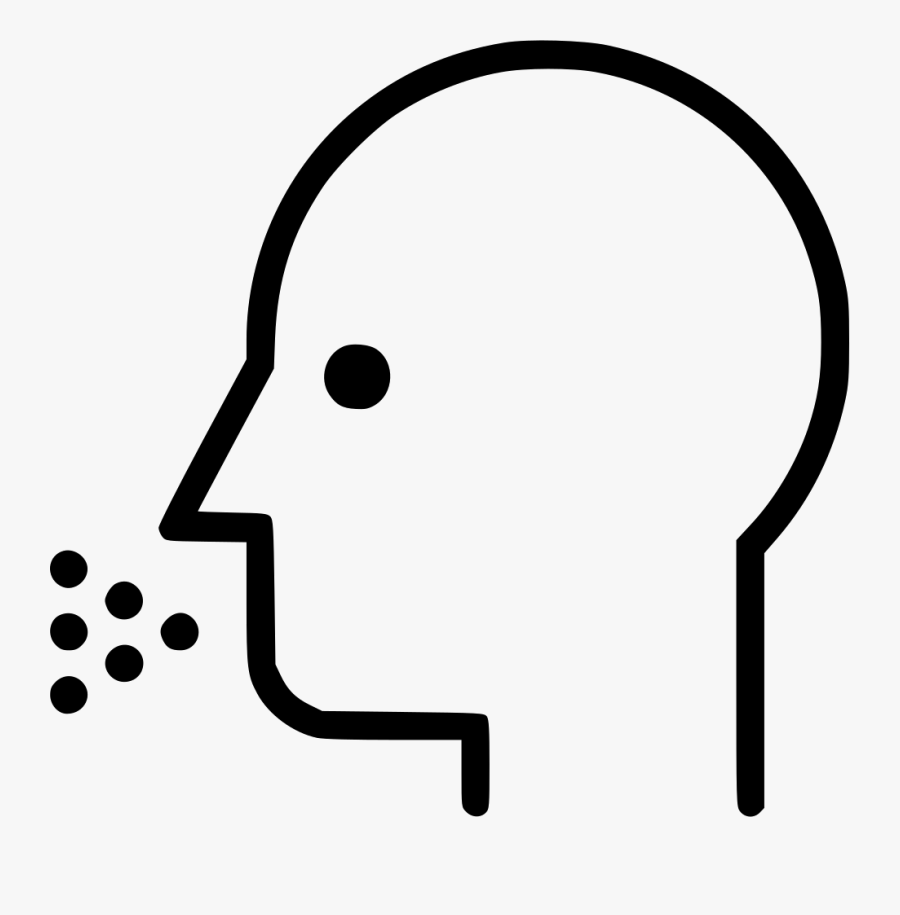 Coughing Sneezing Infection Influenza - Simple Coughing Icon Png, Transparent Clipart
