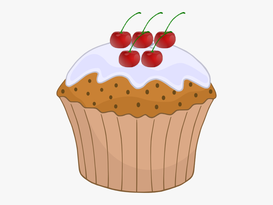 Transparent Cherry Clipart Png - Cupcake Clip Art, Transparent Clipart