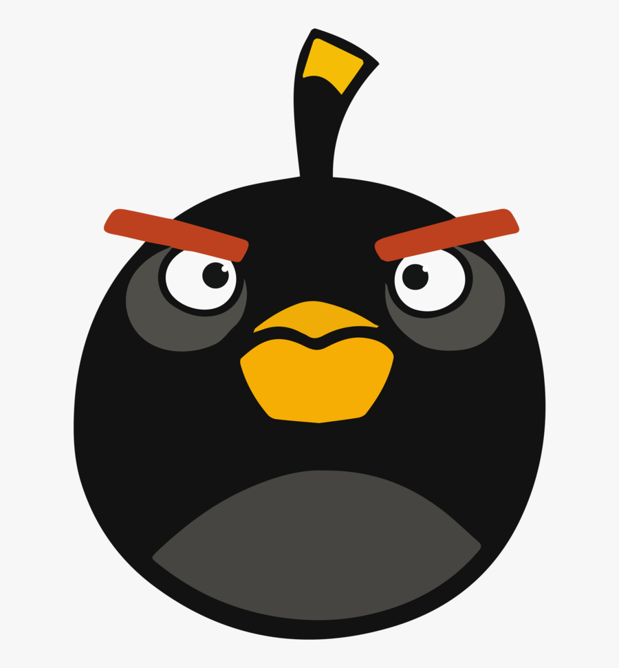 Birds Black Pinterest - Angry Birds Black Bird, Transparent Clipart
