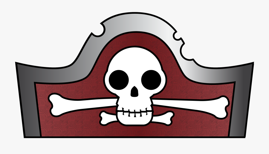 Basketball Clipart Pirate - Easy Pirate Hat Drawing, Transparent Clipart
