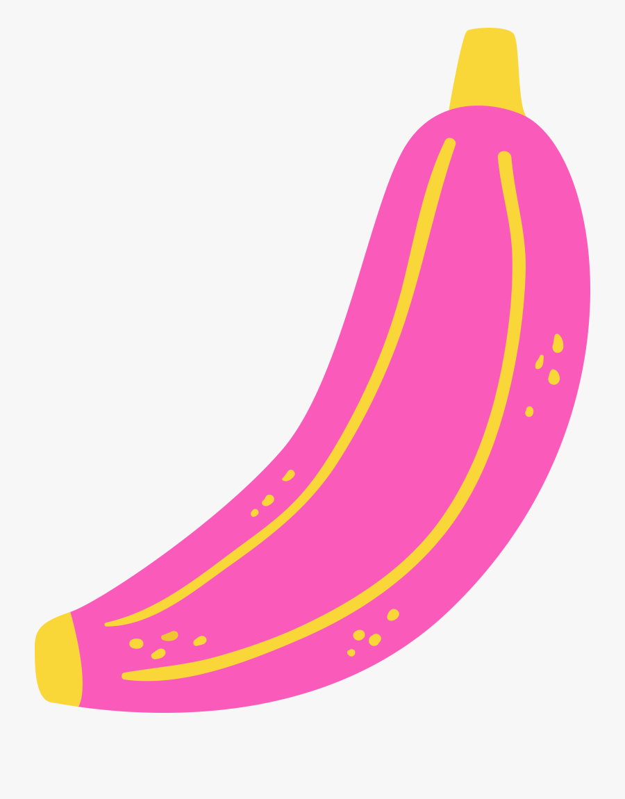 - Pink Bananas Clipart - Free Summer Fruit Clipart Transparent Background, Transparent Clipart