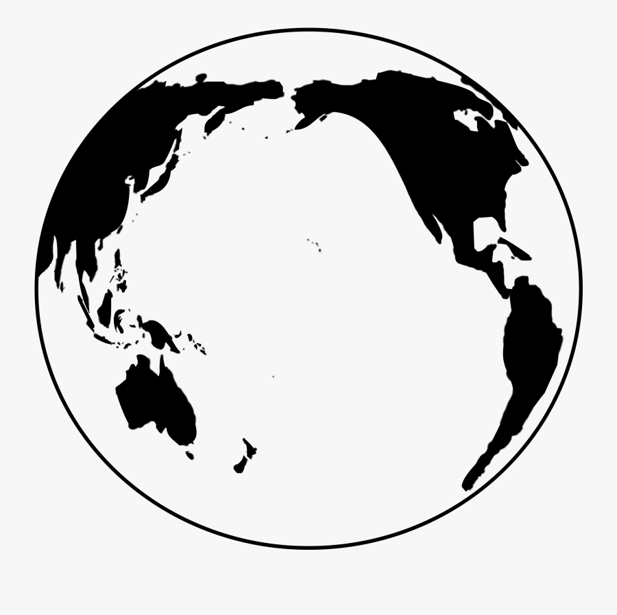 Earth Black And White Globe - Green Planet Icon Png, Transparent Clipart