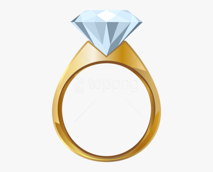 Wedding Rings Clipart Png - Transparent Background Engagement Ring Clipart, Transparent Clipart