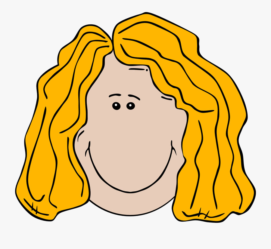 Clipart Blonde Hair, Transparent Clipart