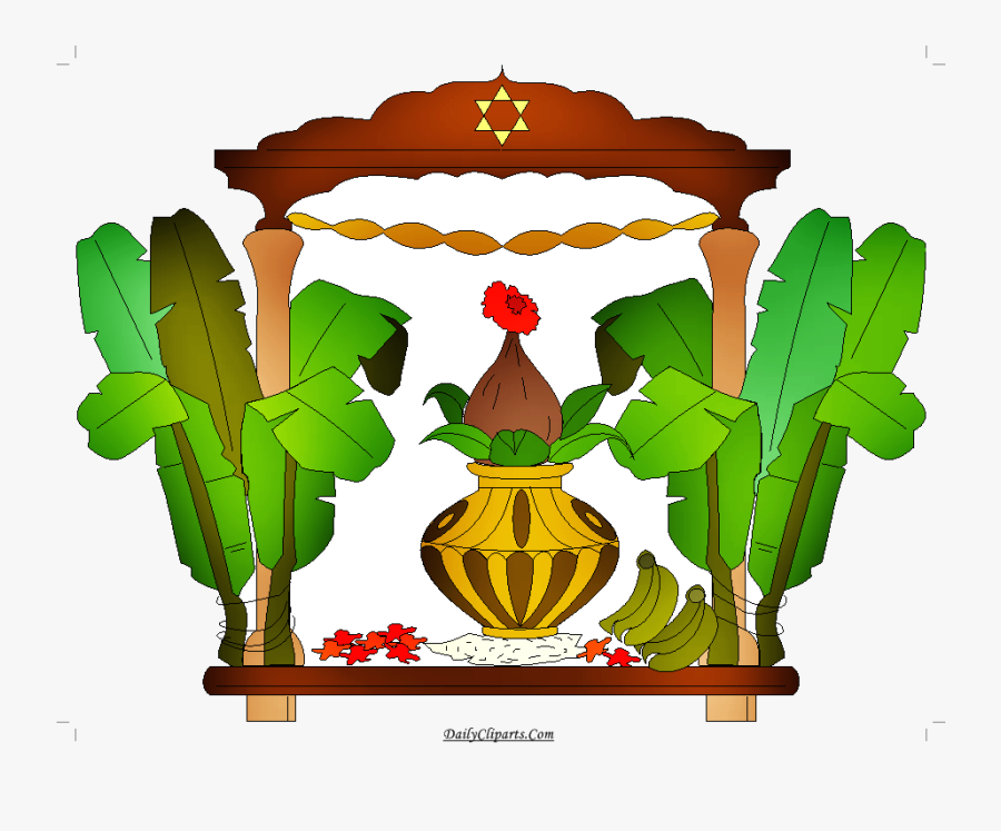 Wedding Kalash Banana Leaves Mandap Clipart Daily Cliparts - Banana Tree Clipart For Wedding, Transparent Clipart