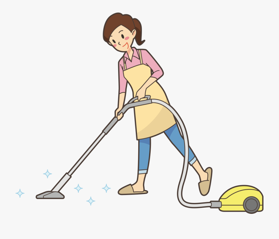 Vacuum Cleaner Cleaning Computer Icons Woman - Vacuuming Clipart, Transparent Clipart