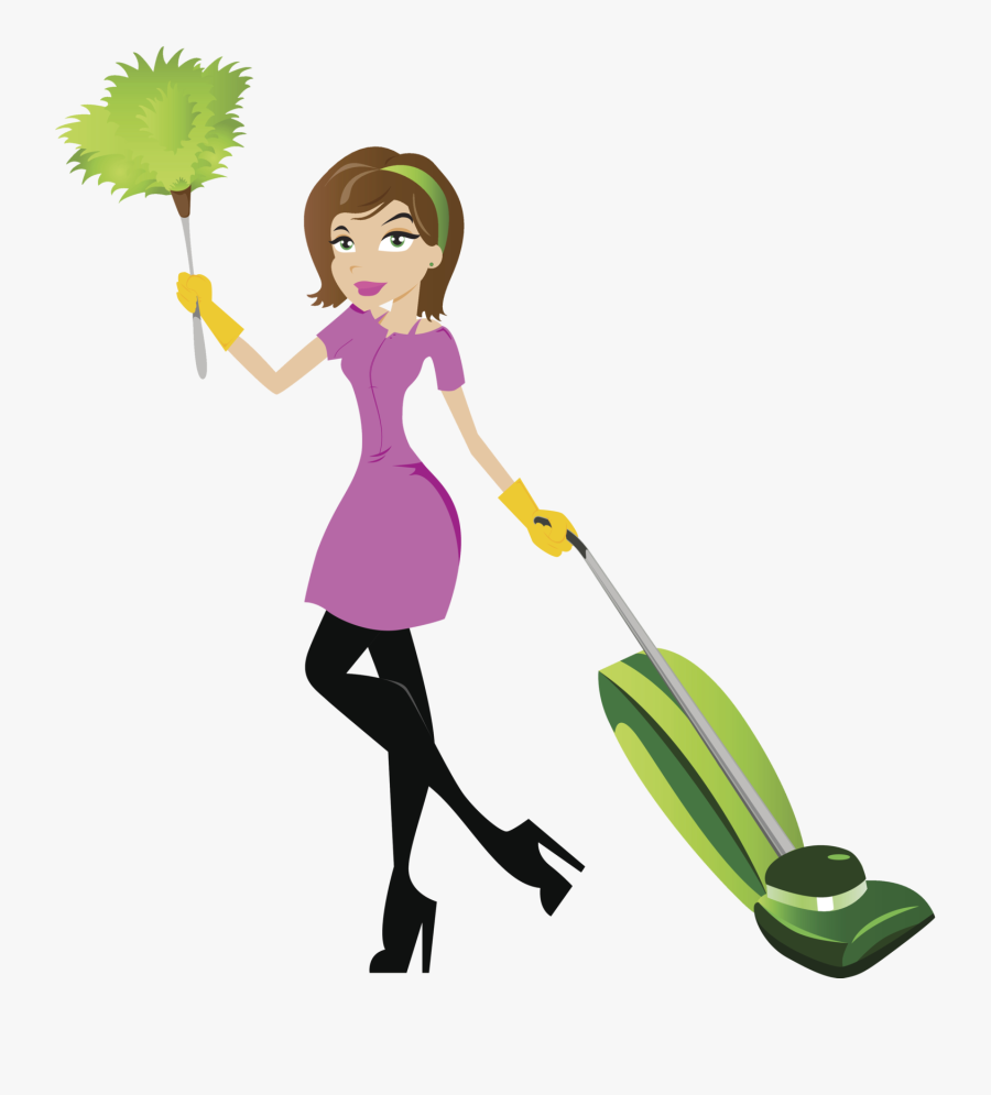 Transparent Cleaning Products Clipart - Cleaning Lady Vector, Transparent Clipart