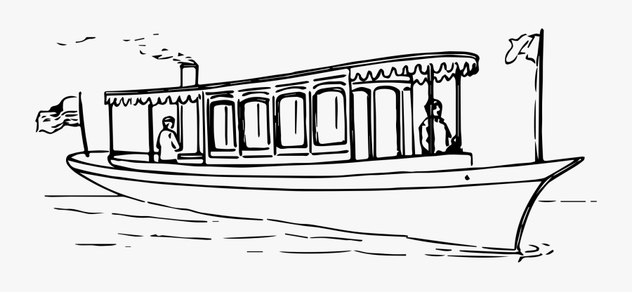 Transparent River Clip Art - Boat Or Ship Drawing, Transparent Clipart