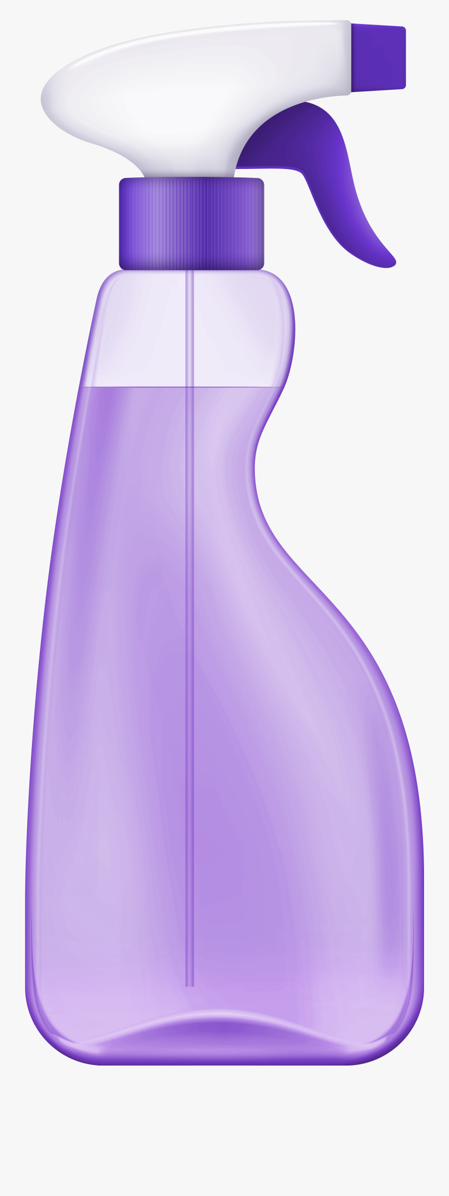 Purple Spray Cleaner Png Clip Art - Bottle, Transparent Clipart