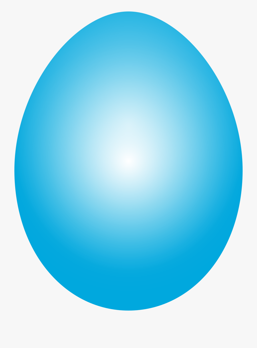Cyan Easter Egg Clip Arts - Circle, Transparent Clipart