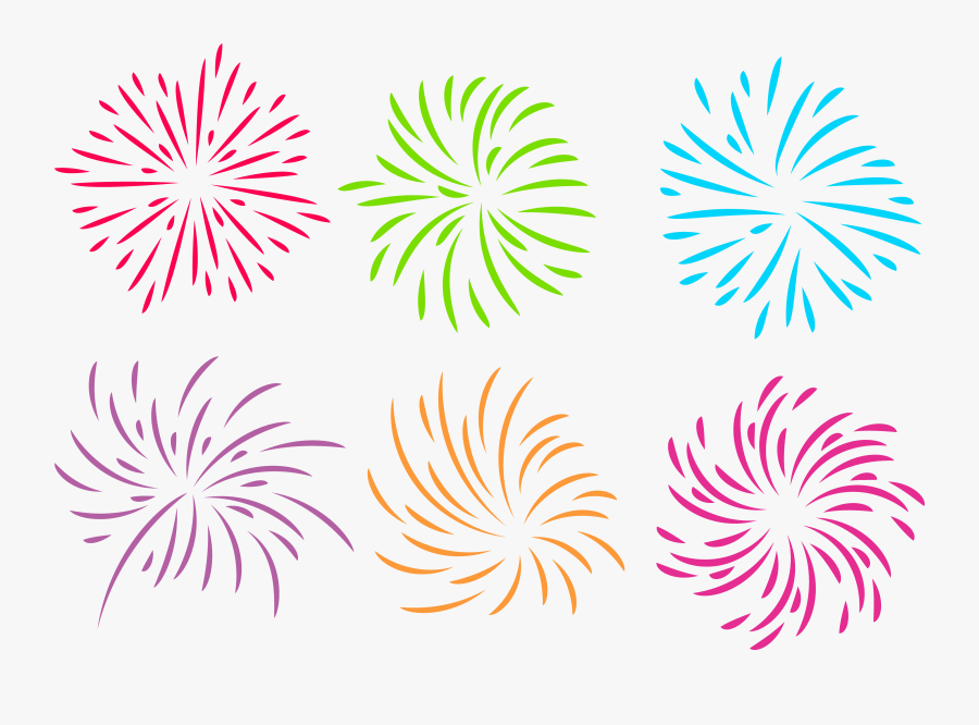 Transparent Red White And Blue Fireworks Clipart - Fuegos Artificiales De Color Blanco, Transparent Clipart