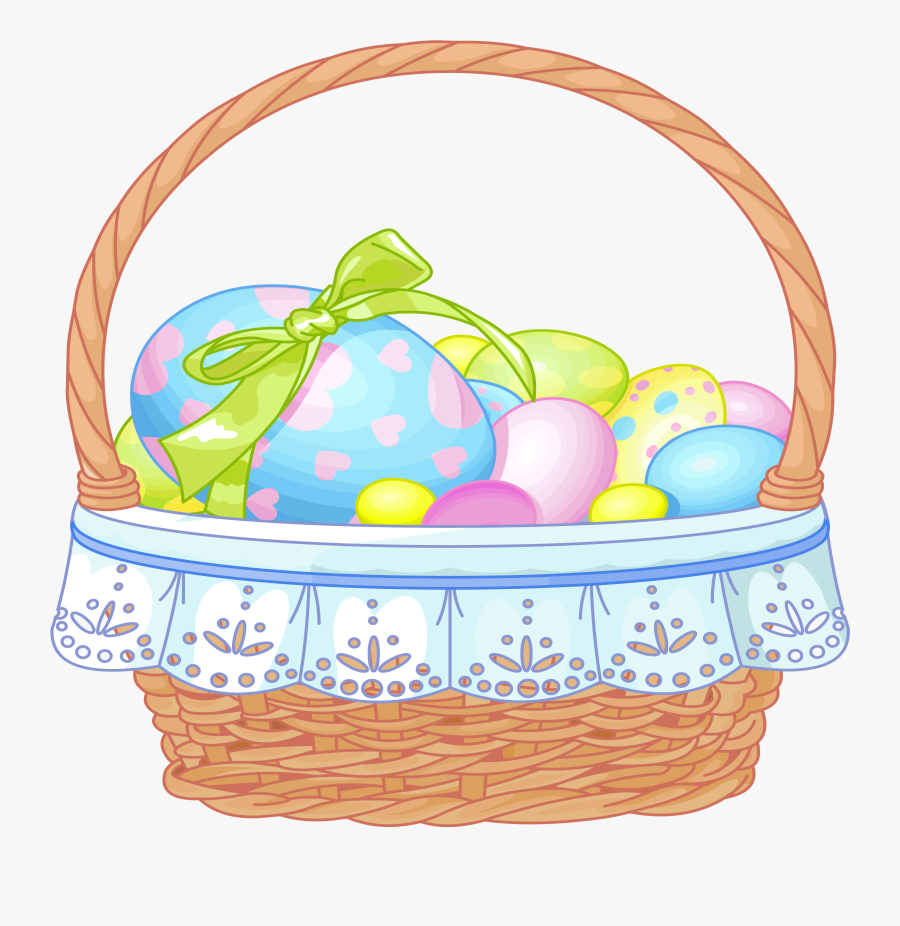 Easter Clipart Transparent Background - Easter Basket Transparent ...