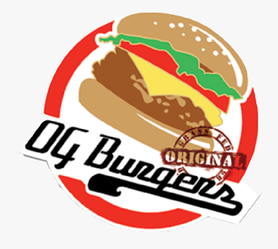 Og Burger The Og Stands For Original Grass-fed - Burger, Transparent Clipart