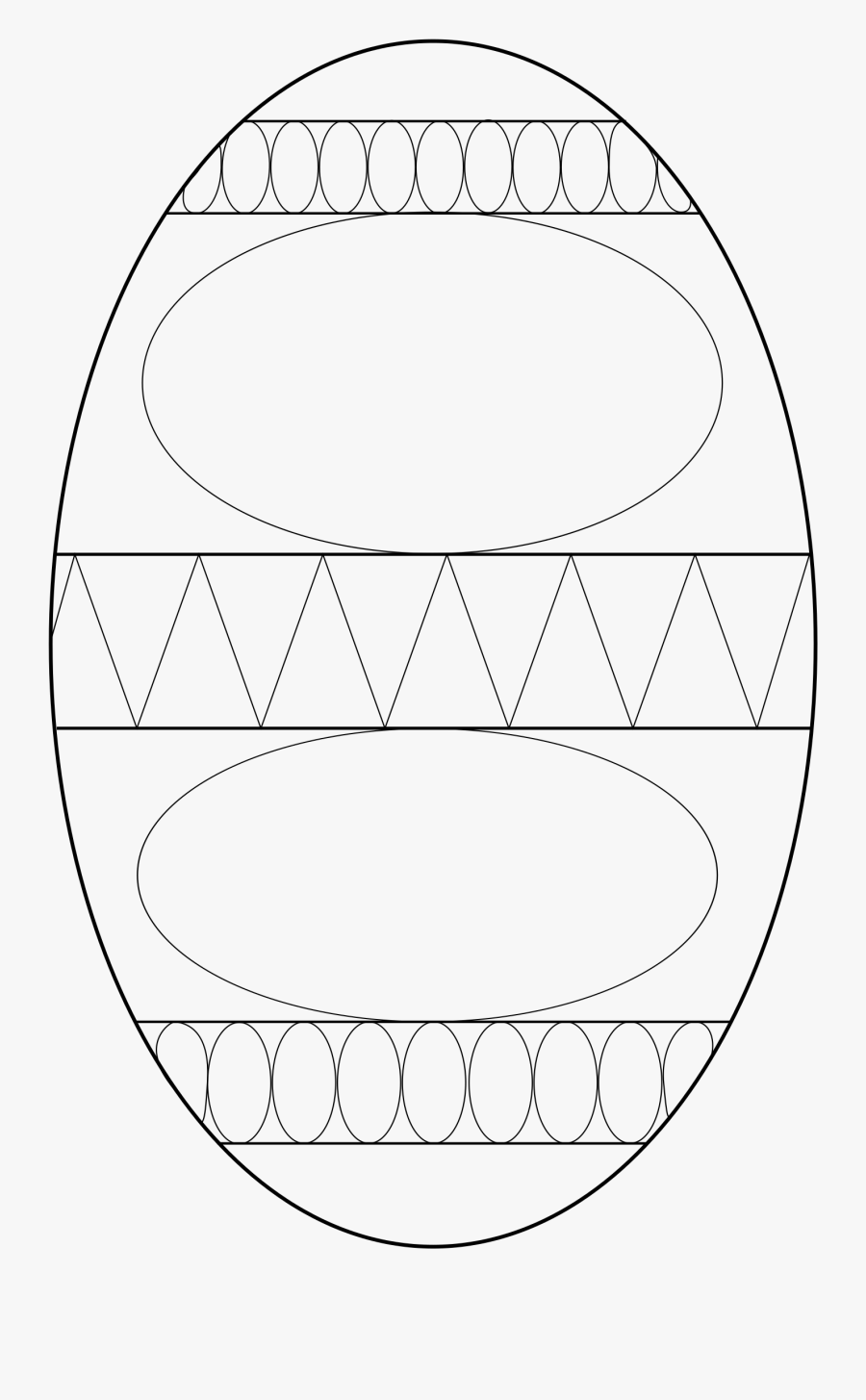 Blank Easter Egg Clip Arts - Circle, Transparent Clipart