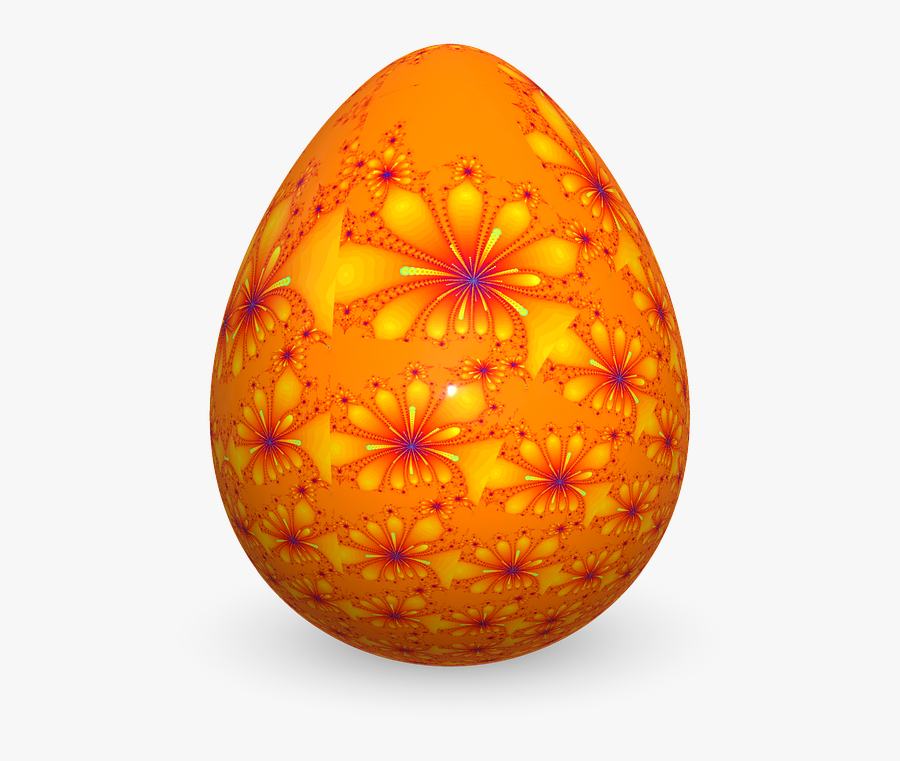 Transparent Golden Egg Png - Oeufs De Paques Orange, Transparent Clipart