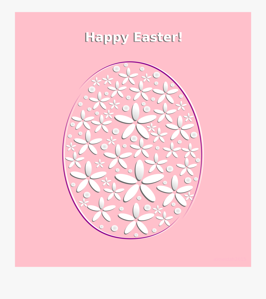 Happy Easter Clip Arts - Circle, Transparent Clipart