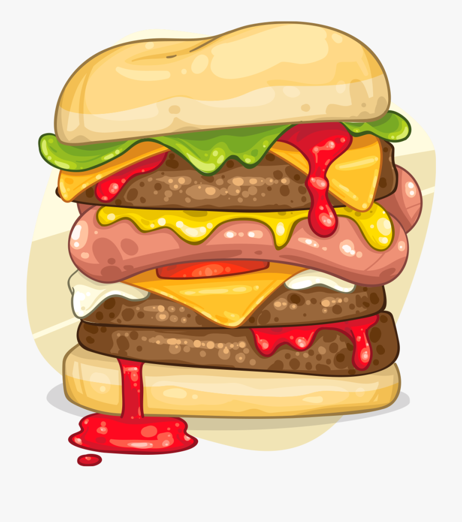Cheeseburger, Transparent Clipart