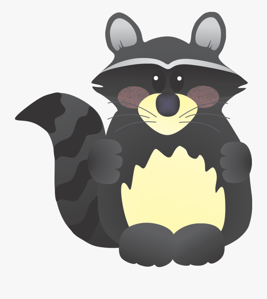 Raccoon Clip Art At Vector - Clip Art, Transparent Clipart