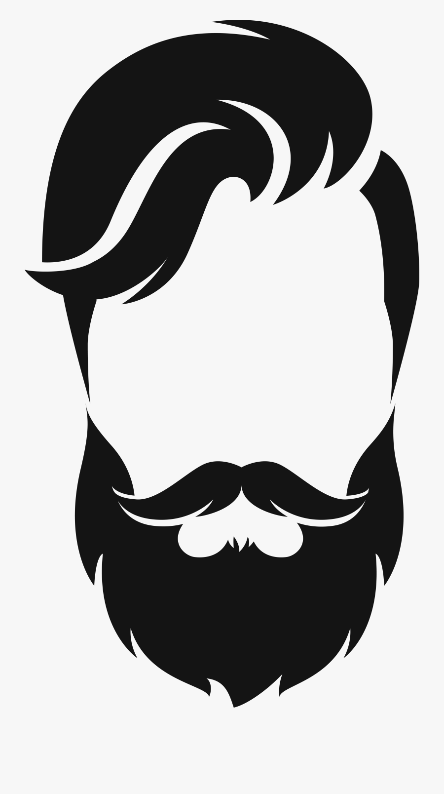 Transparent Mustache Vector Png - Transparent Background Beard Clipart, Transparent Clipart