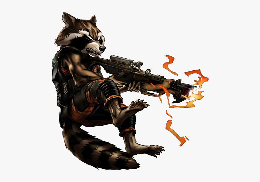 Rocket Raccoon Png Clipart - Rocket Raccoon Marvel Png, Transparent Clipart