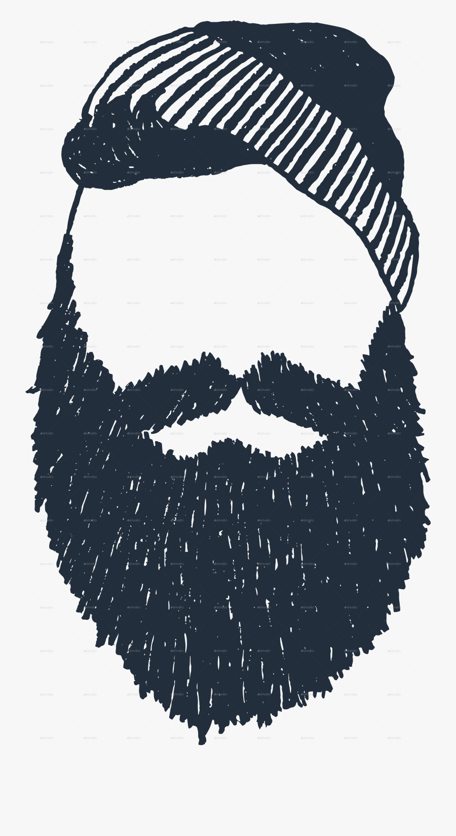 Mr Hipster Objects By - Lumberjack Face, Transparent Clipart