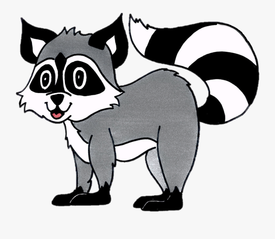 Drawing Raccoon Tail Transparent Png Clipart Free Download - Cartoon, Transparent Clipart