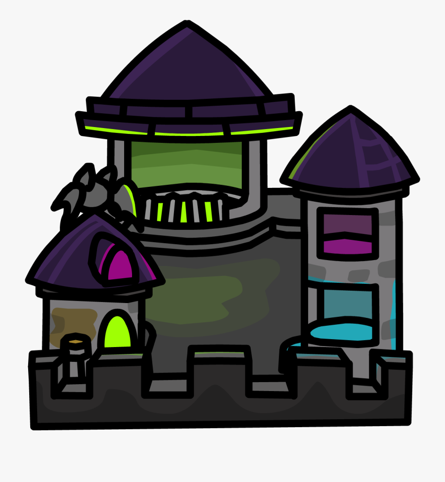 Eerie Castle Club Penguin - Club Penguin Castle Png, Transparent Clipart