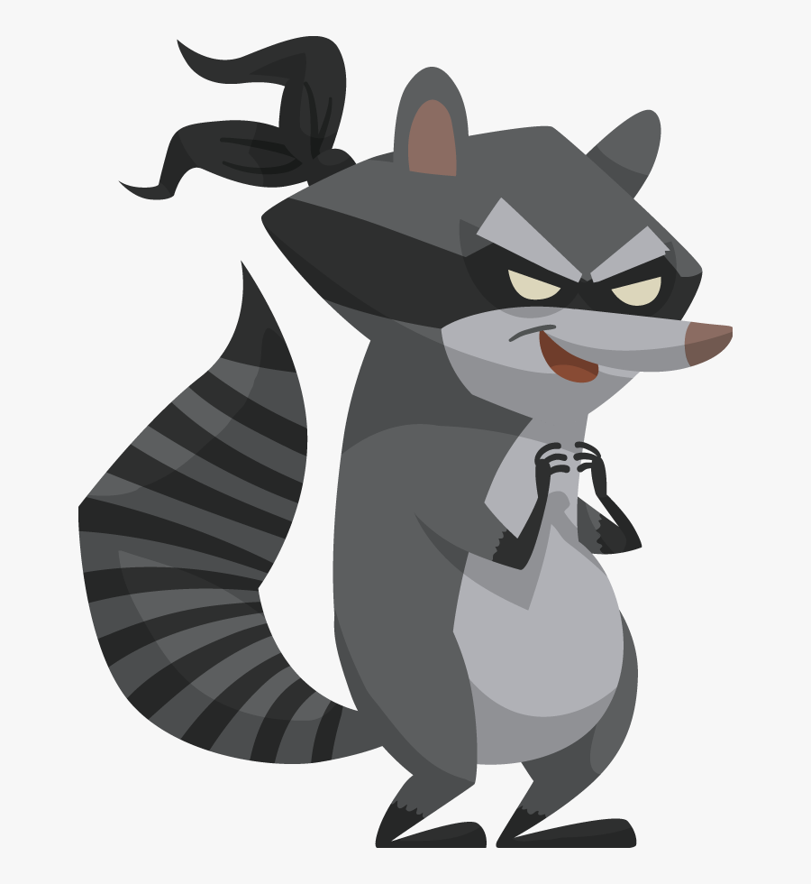 Showing Post & Media For Cartoon Bad Guy - Bandit Raccoon Clipart, Transparent Clipart