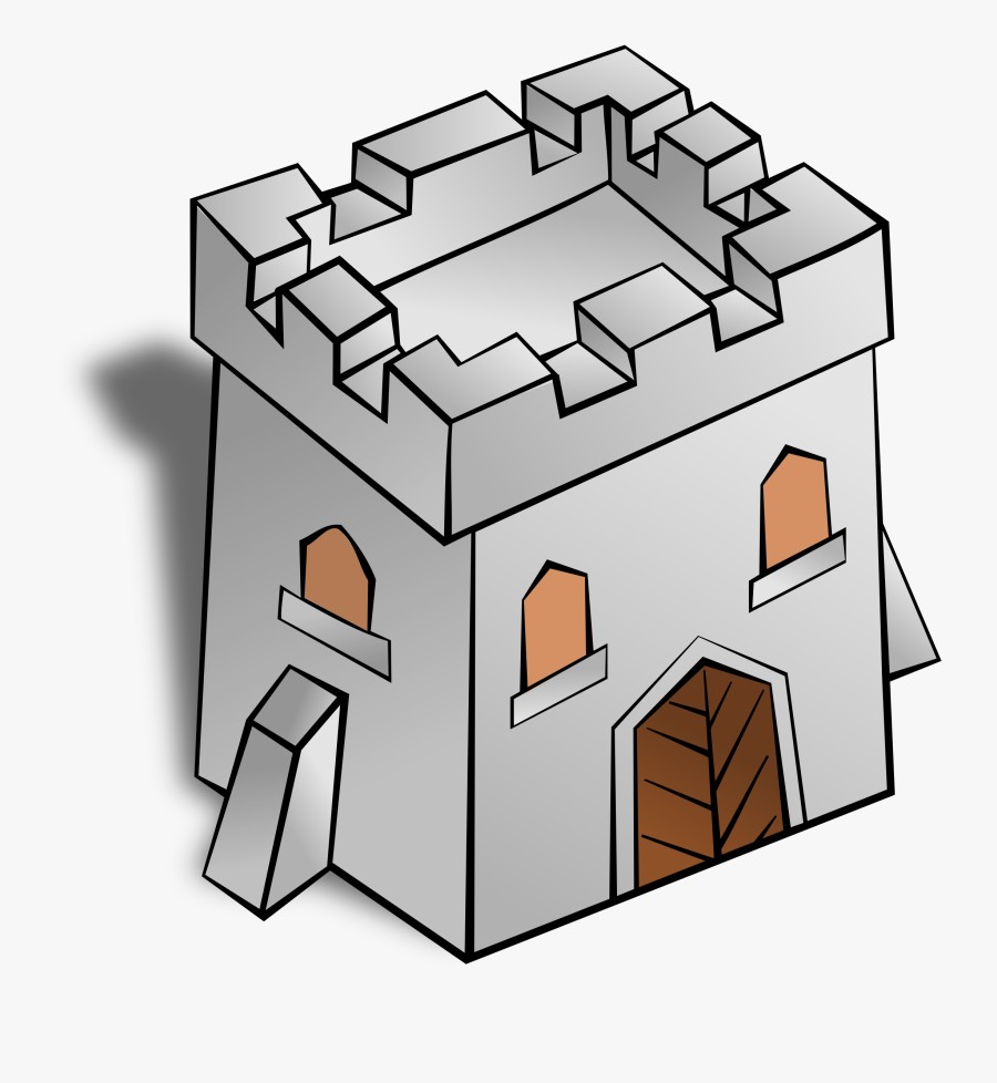 Rpg Map Symbols Tower - Fort Clipart, Transparent Clipart