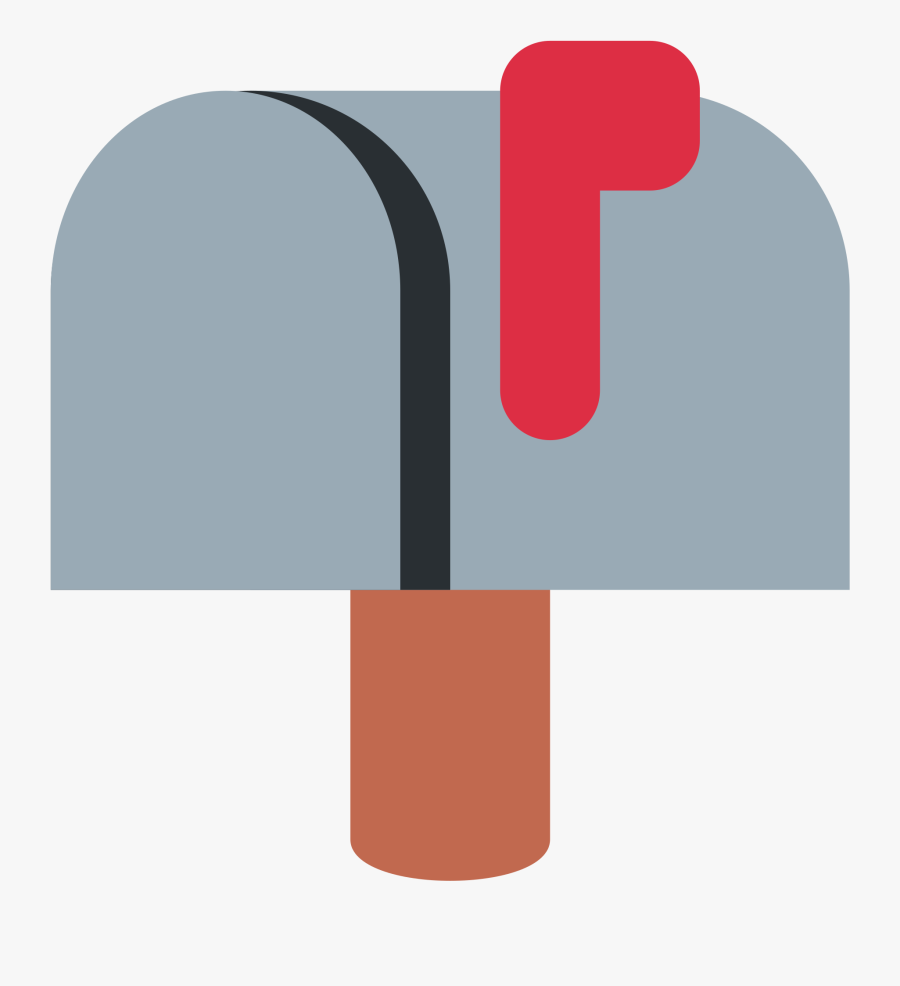 Closed Mailbox With Raised Flag Clipart , Png Download - Mailbox Emoji Transparent, Transparent Clipart