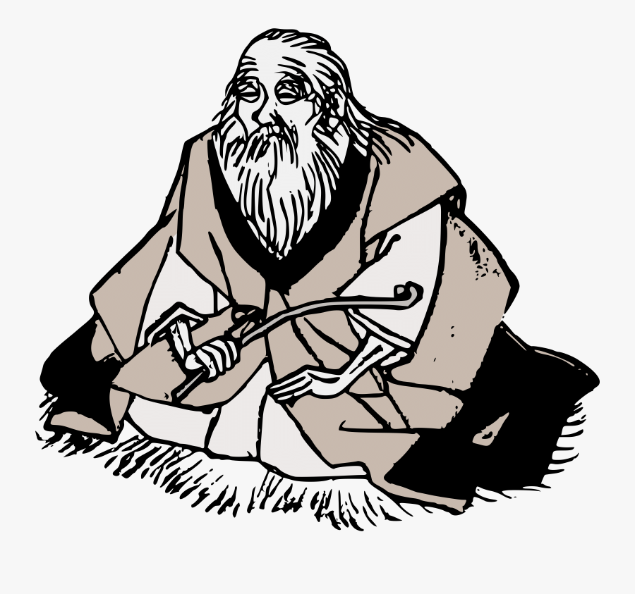Wise Old Man With Beard Clipart - Wise Old Man Clipart, Transparent Clipart