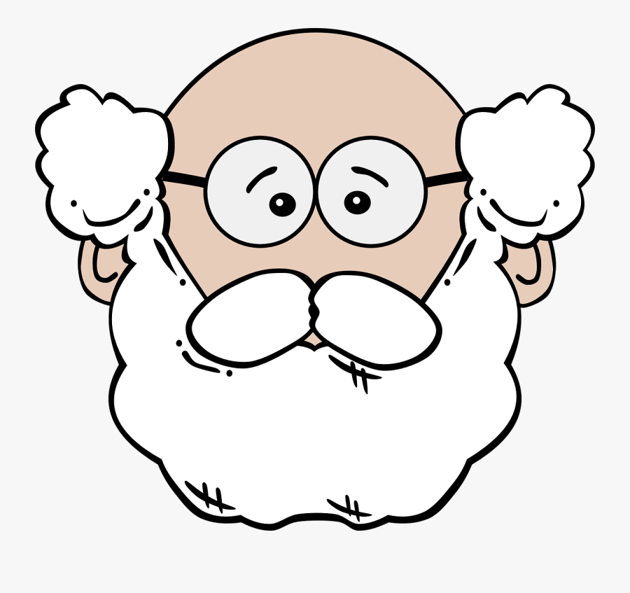 Old Man Mask Printable, Transparent Clipart