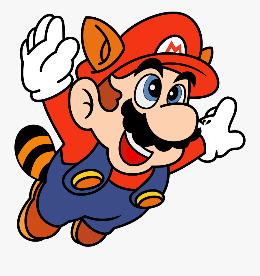 Raccoon Mario Coloring Pages, Transparent Clipart