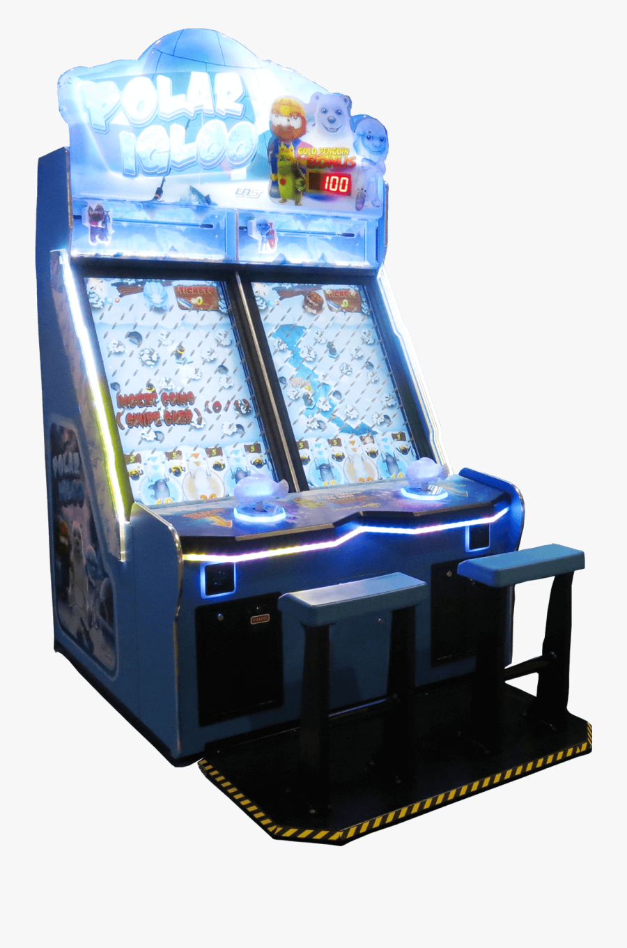 Polar Igloo Main - Polar Igloo Arcade Machine, Transparent Clipart
