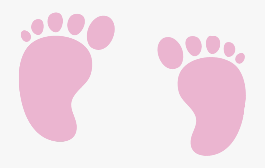 Transparent Baby Foot Clipart - Transparent Pink Baby Footprints, Transparent Clipart