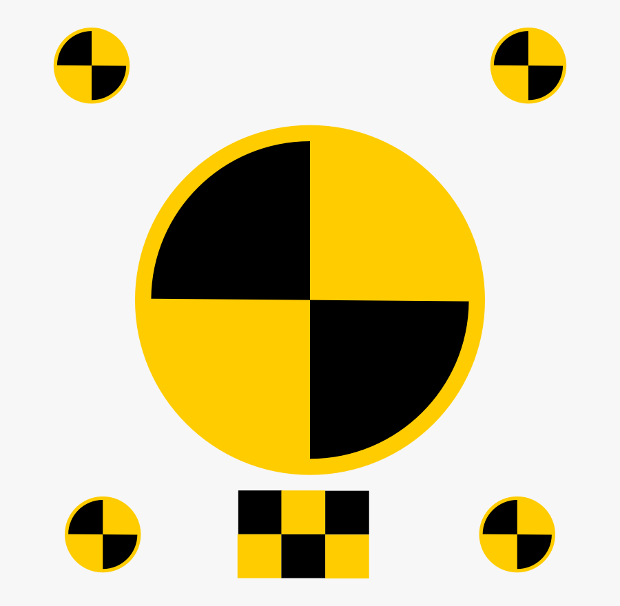 Crash Test Markers - Crash Test Symbol Png, Transparent Clipart