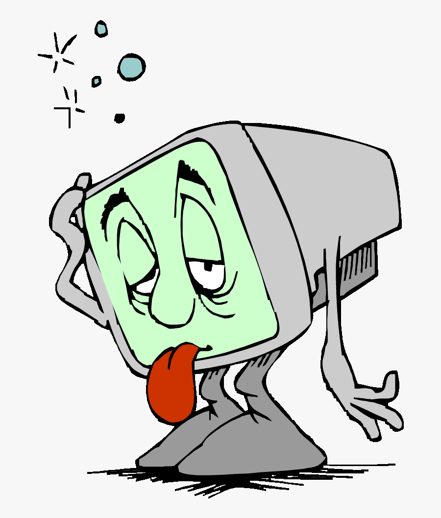 Computer Sick - Sick Computer Png, Transparent Clipart