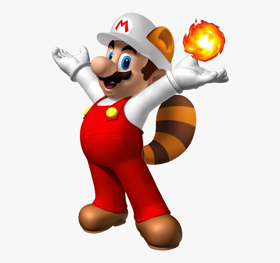 Fire Raccoon Mario - Mario Bros, Transparent Clipart