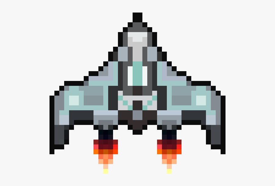 8 Bit Spaceship Png - 8 Bit Spaceship Sprites, free clipart download, png.....