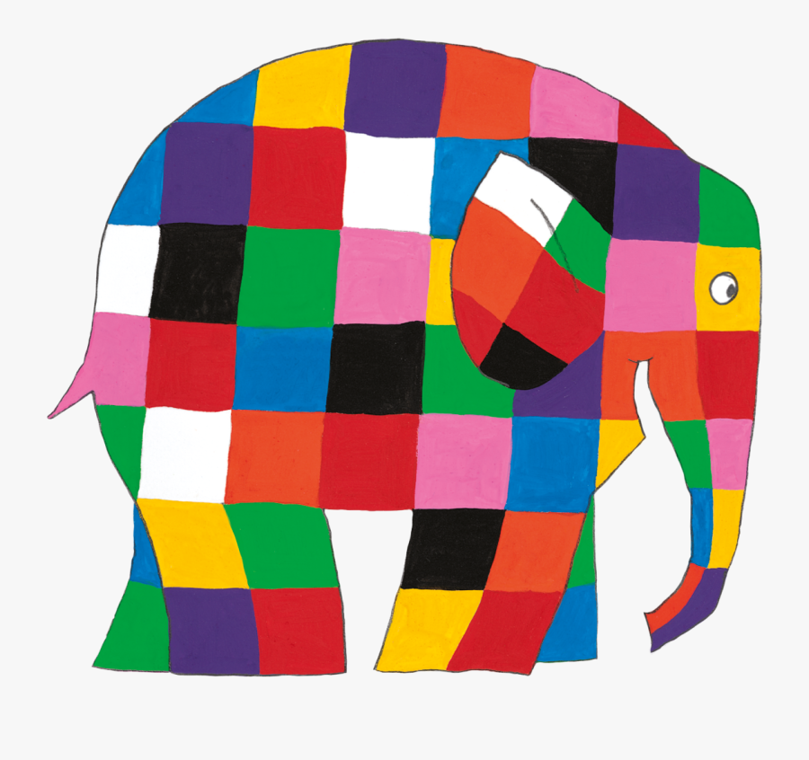 Elmer The Patchwork Elephant, Transparent Clipart