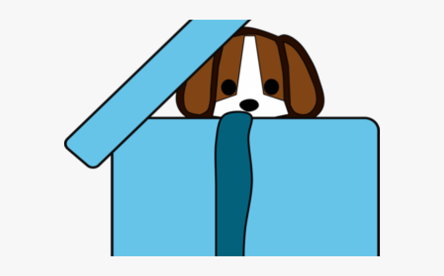 Box Clipart Dog - Puppy In Box Clip Art, Transparent Clipart